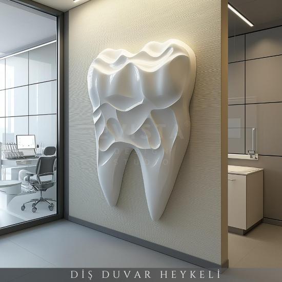 Diş Duvar Dekor Heykel 4