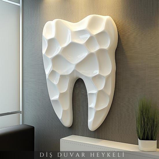 Diş Duvar Dekor Heykel 3